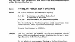 Einladung zur Abschlussfeier am 09.02.2024