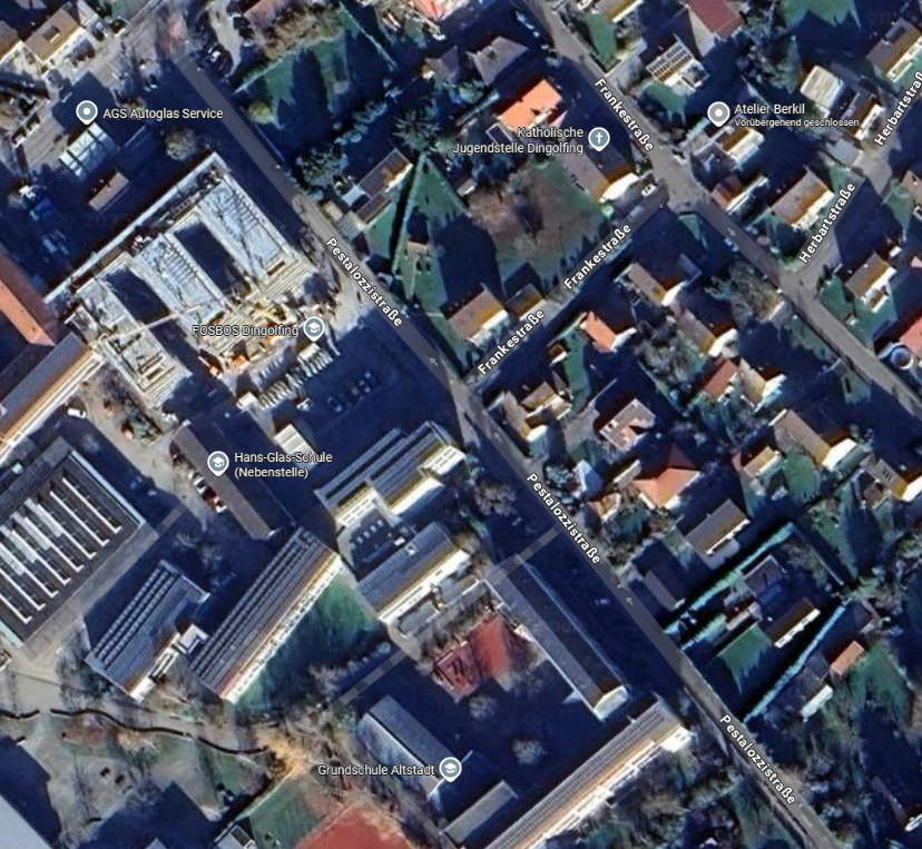 Abbildung 1: Ersatzhaltestelle „Pestalozzistraße-Abzw. Frankestraße“